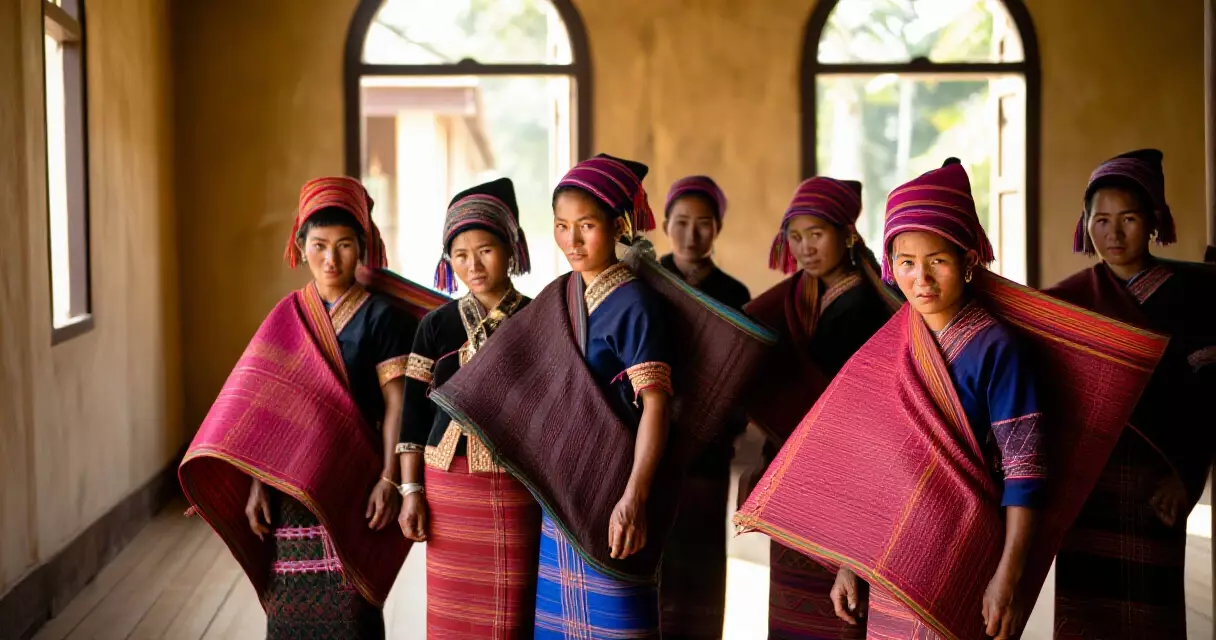 မြန်မာ တိုင်းရင်းသားလူမျိုးစုများ ရိုးရာဝတ်စုံဖြင့် ဆုံဆည်း