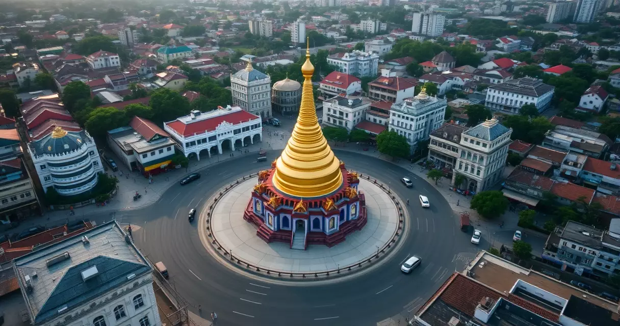 ရန်ကုန်မြို့လယ် ဆူးလေဘုရားနှင့် ပတ်ဝန်းကျင် မြို့ပြရှုခင်း