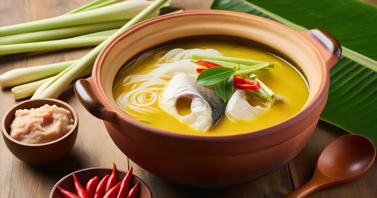 မြန်မာ မိုဟင်းခါး ဟင်းလျာ ဆီးချောင်းဆက်ကာ ရိုးရာ အိုးပျဉ်ထဲ