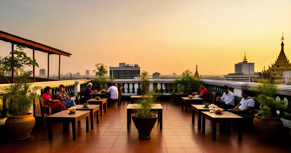 ရန်ကုန် ညနေစားသောက်ယဉ်ကျေးမှု ပြောင်းလဲ — ၂၀၂၆ ဇူလိုင်အထိ ခေါင်မိုးပေါ် အပြင်ဆိုင် ၄၀ ကျော် ပေါ်ထွက်