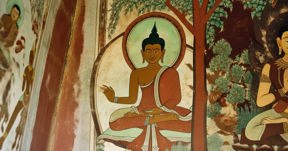 ရန်ကုန် ဘုရားကျောင်းတွင် ရှေးဟောင်း မြန်မာ ဇာတက နံရံပန်းချီ