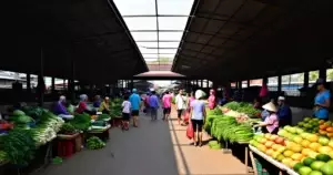 ညောင်ပင်လေးဈေး – ဟင်းသီးဟင်းရွက်နှင့် လက်လီကုန် သုံးသပ်ချက်