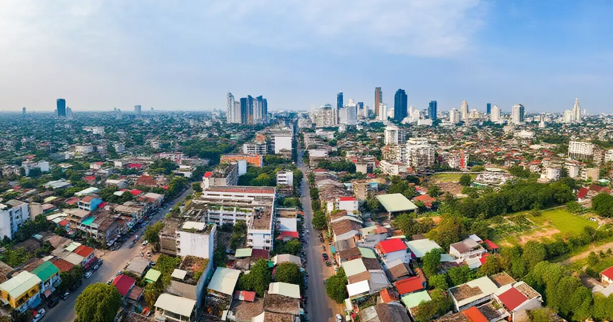 ရန်ကုန်မြို့ မြို့နယ်များ ကောင်းကင်မှ ငုံ့ကြည့်မြင်ကွင်း