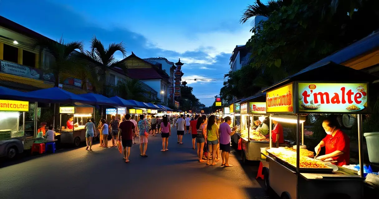 ရန်ကုန် Chinatown ညစျေး ဆိုင်တန်းများနှင့် လူစုလူဝေး